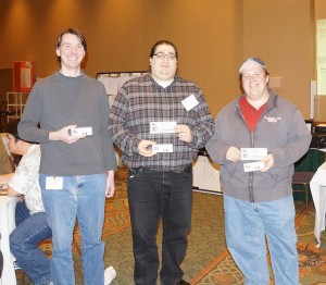 Repeat winners "Magic Men"  are (L to R) Andrew Emerick, Sceadeau D'Tela, Randy Buehler